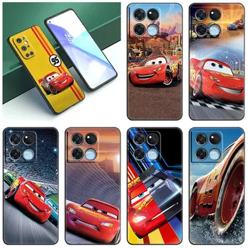 Disney Cars Movie Juodas telefono dėklas, skirtas OnePlus Nord 2T N10 N100 N20 N200 CE2 Lite 10T 10R 9RT 8T 7T ACE Pro 5G minkštas dangtelis