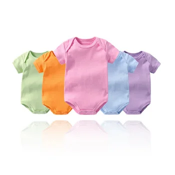 Tušti drabužiai naujagimiams Mergaitės smėlinukas 100% medvilnė Minkšti priešlaikiniai marškiniai Marškiniai Vientisos saldainių spalvos mergaičių kombinezonai Bebe Roupas