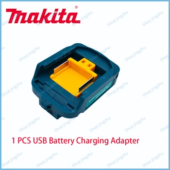 ADP05 maitinimo adapteris Makita LXT ličio jonų baterijai 14,4V 18V dvigubas USB įkroviklis su LED šviesos keitikliu