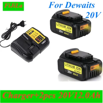 20V 12.0Ah max. Akumuliatoriaus keitimo įrankis DeWalt DCB184 DCB181 DCB182 DCB200 20V 5A 20 voltų 20V baterija + 3A įkrovimas
