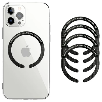 Lipdukų žiedas Magsafe belaidžiam įkrovimui iPhone 13 Pro Max 12 Mini mobiliojo telefono magnetinio belaidžio įkroviklio metalinė plokštė