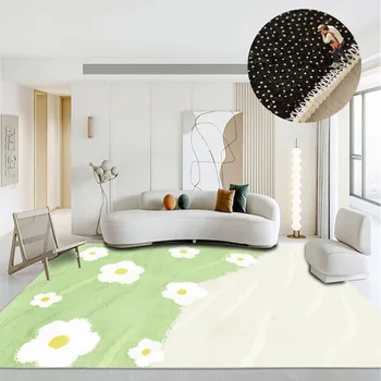 šviesiai žalia Paprasti kilimai svetainei Ins stiliaus lovos kilimas Sutirštintas minkštas rūbinės kilimas Didelio ploto kilimėliai miegamajam