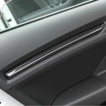 Anglies pluošto stiliaus prietaisų skydelio apdailos dangtelio apdaila Audi A3 8V 2014-2018 S3 2017 ABS automobilio vidinių durų apdailos juostelės