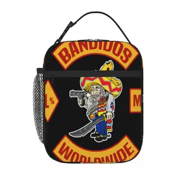 Bandidos Worldwide Motorcycle Club Mc 1 1075 Lunch Tote Lunch Boxes Lunch Bags Bags Lunch Box Thermal