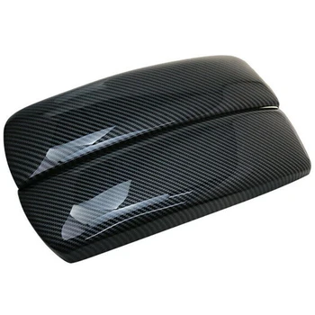 Carbon Fiber Car Storage Box Panel Cover Porankių dėžutės skydelis, skirtas -BMW X5 X6 E70 E71 Centrinės konsolės dekoravimo lipdukai