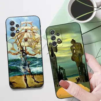 Salvador Dali Art telefono dėklas, skirtas Samsung S22 S22Ultra S30 S21 S10 E Plus Ultra Fe Lite S9Plus Shell silikoninis dangtelis